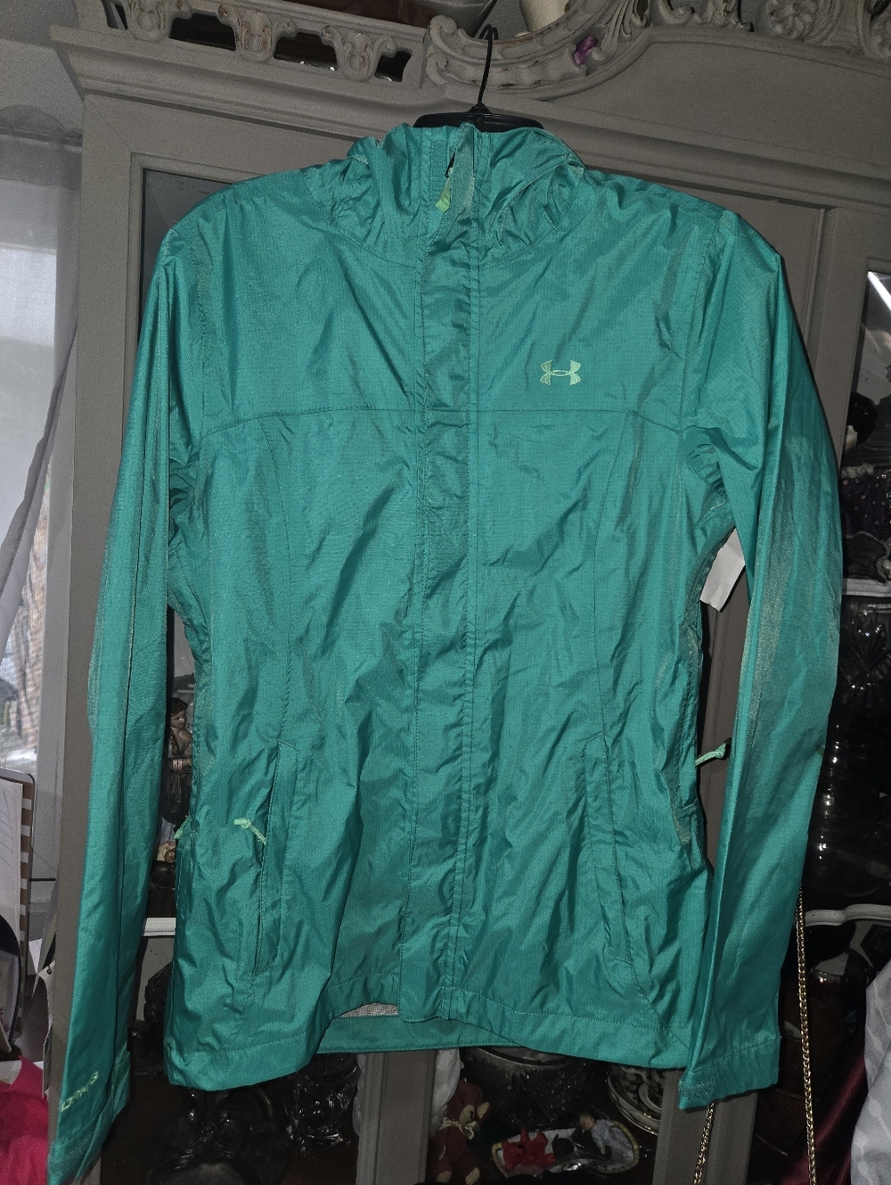 Under Armour Green Windbreaker Jacket Small